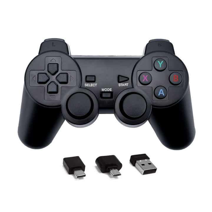 Single wireless game controller with 2.4G receiver can support PC ...