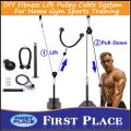 DIY Fitness Lift Pulley Cable System For Home Gym Sports Training (First Place). 