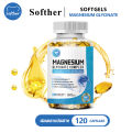 (Preorder) Softher Magnesium Glycinate Capsules: Magnesium capsules to promote relaxation, improve energy levels, and maintain overall health. 120 softgels.. 