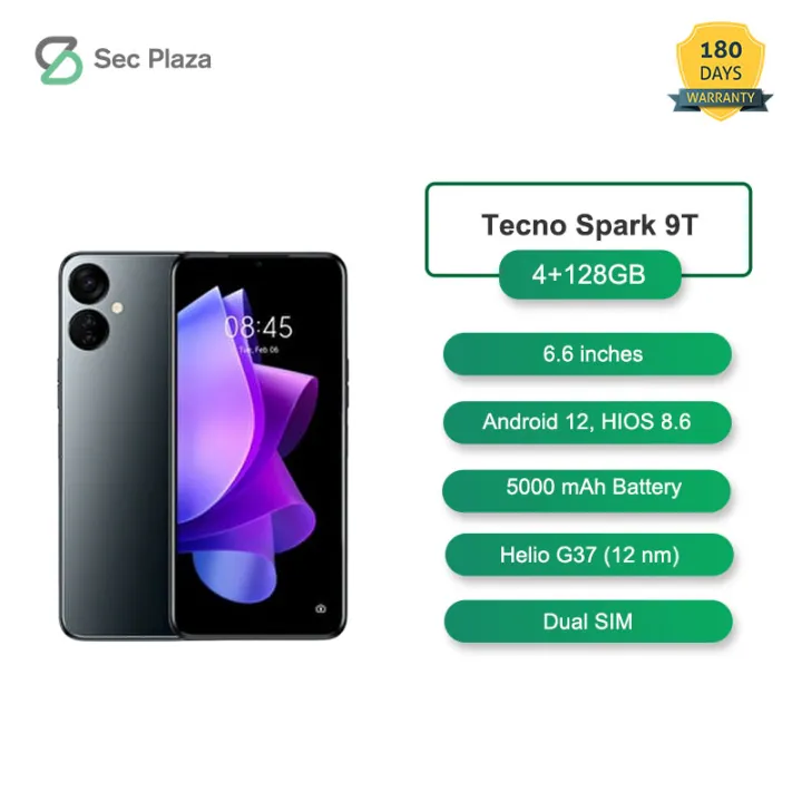 TECNO Spark 9T 4GB RAM 128GB ROM 13MP+32MP Camera 5000mAh Brand New