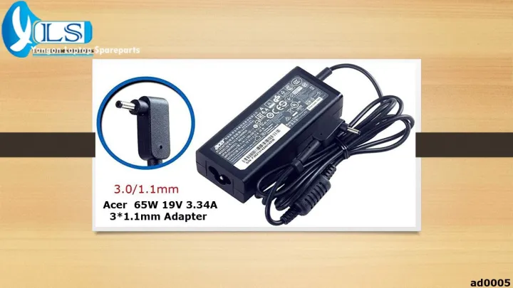 Acer 19V 3.42A 65W 3.0 1.1mm Laptop Adapter