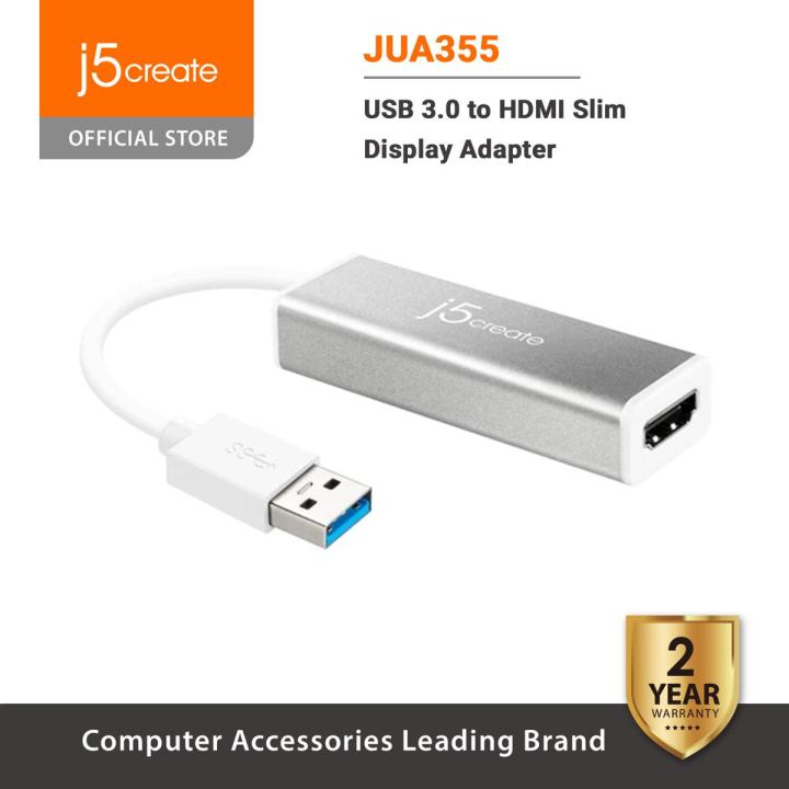 j5create JUA355 USB™ 3.0 to HDMI™ Slim Display Adapter