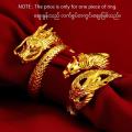iBis_ Dragon Phoenix Couple Wedding Ring (Adjustable). 