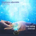 XY-918 Starry Projector Light Christmas Party Bedroom Smart BT Music Speaker Sky Moon Ocean RGB LED Star Night Light Projector အခန်းတွင်း အလှဆင်မီးအိမ်. 
