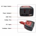 Car Inverter 150W 12V DC to 220V AC Power Supply Inverter Adapter with 2.1A USB Charger Port. 