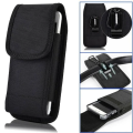 Nylon Holster Black Carrying Cell Phone Holder Belt Clip Holster Case Pouch For Mountaineering  ''5.2-5.5 inch5.7- 6.3''. 