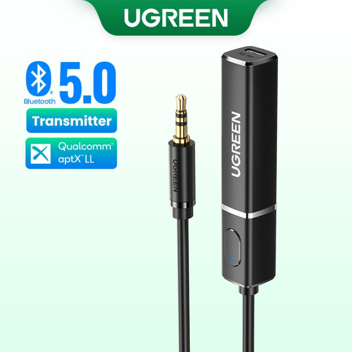 (Preorder)%20UGREEN%20Wireless%20Bluetooth%205.0%203.5mm%20Audio%20Transmitter%20Adapter%20with%20Microphone%20-%20Image%202