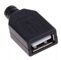 USB Male Head with Cover. 