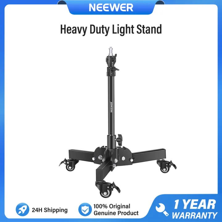 (Preorder) NEEWER Heavy Duty Light Stand with Wheels, Foldable, Maximum ...