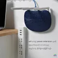 Power Strip Holder Desk Organiser wall-mounted Strong Seamless Home Free Punching Socket Hanging Wall Home Storage Supplies နံရံကပ် ချိတ်တွဲ. 