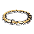 iBis_ Viking Dragon Ourboros bracelet (14 mm) (နဂါး အမြီးကိုက် လက်ပတ်). 