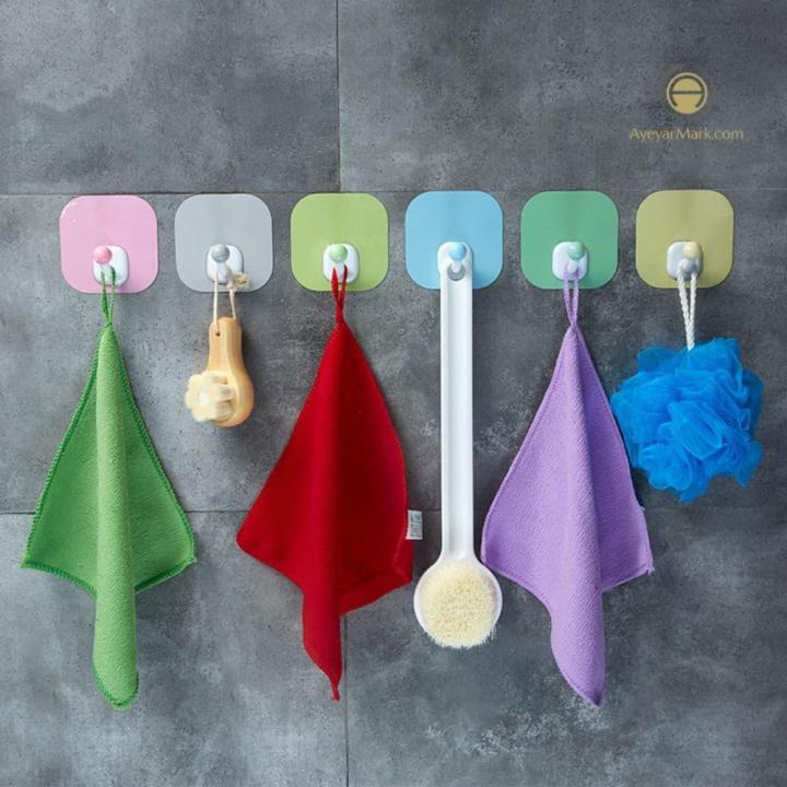 နံရံကပ်ချိတ် Colorful Adhesive Hanger