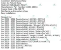 2AZ တိုက်ပစ်ဖုံး Engine Valve Cover For Kluger Harrier RAV4 Alphard 2.4L 2AZ 2AZFE. 