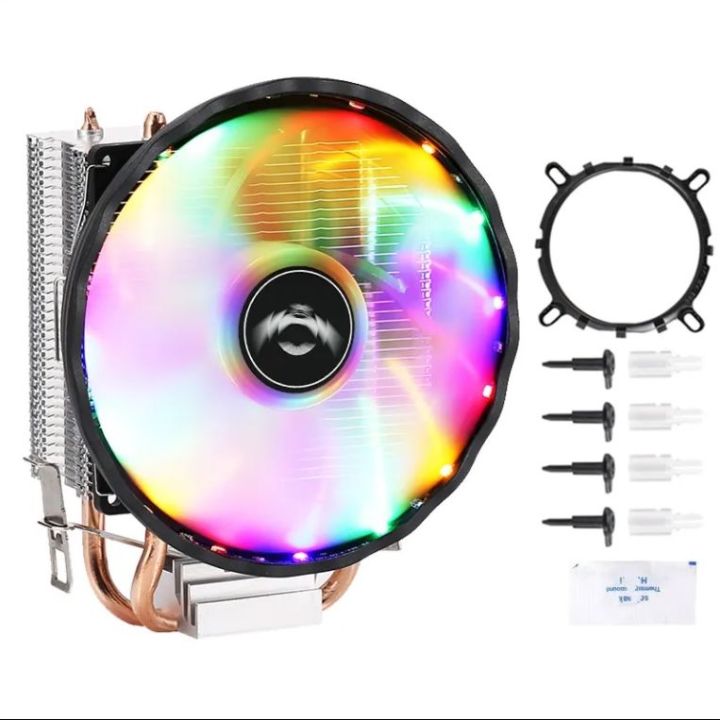 QIUzAim Cooling  CPU Cooler 2200 RPM Quiet CPU RGB Fan For  Intel/AMD