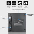 7 in 1 External CD/DVD Drive USB3.0/Type-C CD DVD RW Optical Drive DVD Burner DVD Writer Multifunction SD/TF Slots USB HUB. 