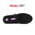 (Preorder) Bata student shoes, cut shoes, age 6 - 12 years, cute and bright, support foot weight for girls, model B-BUTTERFLY, black, code 4416614 ကလေးစီးဖိနပ်. 