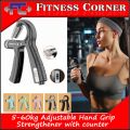 [FC] 5-60kg Adjustable Smart counting Hand Grip Strengthener. 