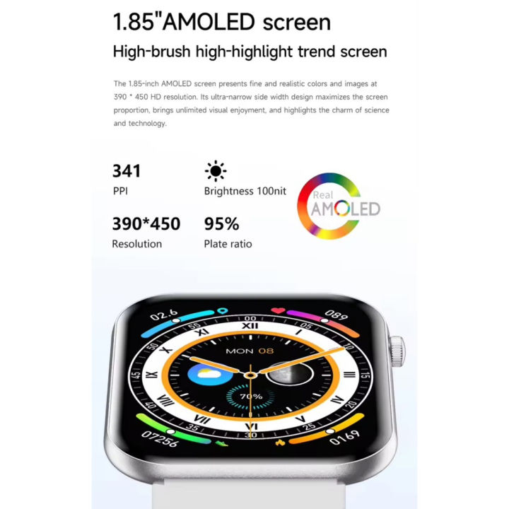(Preorder)%20Kawa%20K90%20Smart%20Watch,%20Only%206.9%20mm%20Thin,%20Blood%20Sugar%20Monitor,%20AMOLED%20Display,%20Waterproof%20Heart%20Rate%20Monitor,%20Calorie%20Counter,%20Smart%20Watch%20-%20Image%204