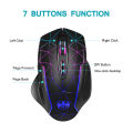 iBis_ Blood Bat 7 Buttons RGB Rechargeable Wireless Gaming Mouse (1200,2400,3200DPI) (ကြိုးမဲ့ဂိမ်းမောက်စ်). 