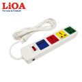 LiOA Extension Socket 3M (1 switch, 3 multi outlets, 2 USB Plug). 