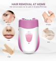 Gently Gold Caress Luxurious Hair Removal Device Keda Rechargeable Electric Epilator / Portable Hair Remover အမွှေးနုတ်စက်. 