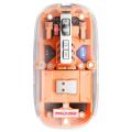 Multi 3 Device Mode Wireless Mouse Transparent Computer Mice Dual BT5.1 2.4G Adjustable DPI Magnetic Removable PC PS4 PS5 Silent Mouse. 
