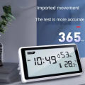 Deli Electronic Thermometer Hygrometer High Precision Weather Station with Clock Function Desktop Digital Thermometer. 