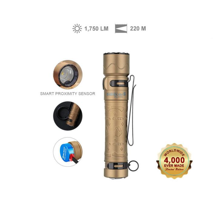 Olight%20Warrior%20Mini%202%20Limited%20Edition%20Titanium%20Earth%20-%201750%20Lumens%20Rechargeable%20EDC%20Flashlight%20-%20Image%202
