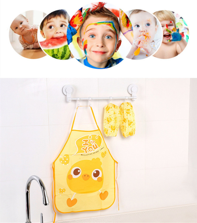 Cute%20Kids%20Chef%20Apron%20Sets%20Child%20Cooking%20Painting%20Waterproof%20Children%20Gowns%20-%20Image%205