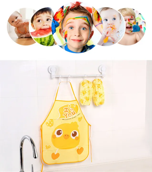 Cute%20Kids%20Chef%20Apron%20Sets%20Child%20Cooking%20Painting%20Waterproof%20Children%20Gowns%20-%20Image%205