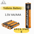 Yuform Battery 1.5V AA/AAA 4pcs/pack. 