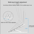 Foldable ABS & Aluminum Foldabl Laptop Tablet Stand Portable Desktop Holder Mount Adjustable Laptop Accessories. 