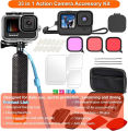 (Preorder) Telesin Waterproof Case with 3-Pack Diving Filters for GoPro Hero 9, Hero 10, and 11 Black, Supports 45m/148ft Underwater Diving with Mounting Bracket, Purple, Red, and Blue Filters, Professional Accessories. 