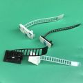 2 pieces Cable Clips Adjustable Cable Tie Wiring Fixing Seat Adhesive Fixing Buckle Wire Finishing Easy Storage-black. 