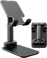 Universal Phone Stand, Foldable Portable Desktop Stand Adjustable Height and Angle Phone Holder for Desk Sturdy Hands-Free Stand Compatible with Smartphone. 