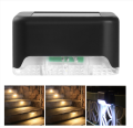 4Pcs Solar Step Light / Waterproof Warm White Bright Lamp / Outdoor LED Solar Light / Stair Light Lighting. 