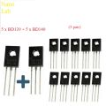 5pcs BD139 + 5pcs BD140 TO-126 Silicon NPN PNP Transistor Low Voltage 80V 1.5A. 