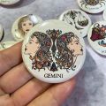 Zodiac Pin Badge. 
