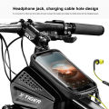 (Preorder) X-TIGER Rainproof Bicycle Bag Bike Frame Bag Phone Case Touch Screen Bicycle Bag MTB Bike Bag Top Steel Handlebar Bag စက်ဘီးအိတ်. 