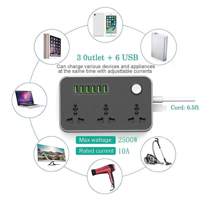 Tech%20Infintie%20Recrsi%20PS-14%20(UK%20PLUG)%20Multifunctional%206-Port%20Universal%20USB%20With%203%20Power%20Socket%20Points%20Charging%20Station%20&%20Overload%20Protection%20for%20All%20Electronic%20Equipment's%20%203%20AC%20SOCKETS%20+%206%20USB%20PORTS%20-%20Image%204