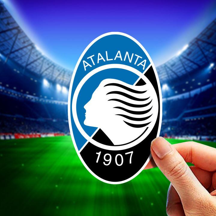 Atalanta Bergamo FC Soccer Team Sticker - 5 Pcs Set | Laptop Sticker | Car Sticker | Phone Sticker | Waterbottle Sticker | Wall Sticker | Die Cut Sticker | Waterproof Sticker