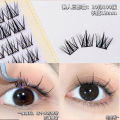 Yellow box model false eyelashes 12 mm length. 100 mink lashes long eyelash extensions natural fashion makeup professional soft and natural. 