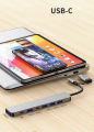 USB3.0+Type-c docking station seven-in-one USB 3.0 hub. 