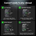 ASOMETECH International Travel Adapter USB Charger 2 USB and 2 Type C Port All-in-one Wall Charger for US EU UK AUS Travel. 