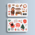 Seasonal Girl, Pumpkin - Winter Season Sticker Sheet - 2 Stickers Sheet  Kiss Cut Stickers for Planners  Journals and Scrapbooking  Laptop Sticker  Car Sticker  Phone Sticker  Waterbottle Sticker  Wall Sticker  Waterproof Sticker. 