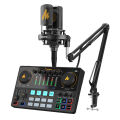 (Preorder) MAONO AME2 New Sound Card Set, Condenser Microphone Set, Audio Interface Mixer, for Senior Players in Live Performance, Recording, Voice Dubbing Tiktok. 