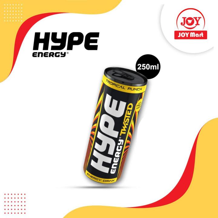 Hype Energy Drink Tropical 250ml ( Joy Mart) | Shop.com.mm