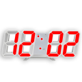3D LED Digital Alarm Clock, 7" Large Display Alarm Clocks for Bedrooms, with 3 Adjustable Brightness Levels Desk Alarm Clock for Home Office. 
