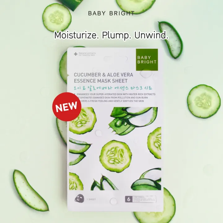 Baby%20Bright_Cucumber%20&%20Aloe%20Vera%20Essence%20Mask%20Sheet%2020g%20-%20Image%202