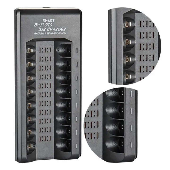 8%20Slots%20Electric%20Battery%20Charger%20Intelligent%20Fast%20Led%20Indicator%20Usb%20Charger%20For%20Aa/aaa%20Ni-mh/ni-cd%20Rechargeable%20Battery%20-%20Image%205